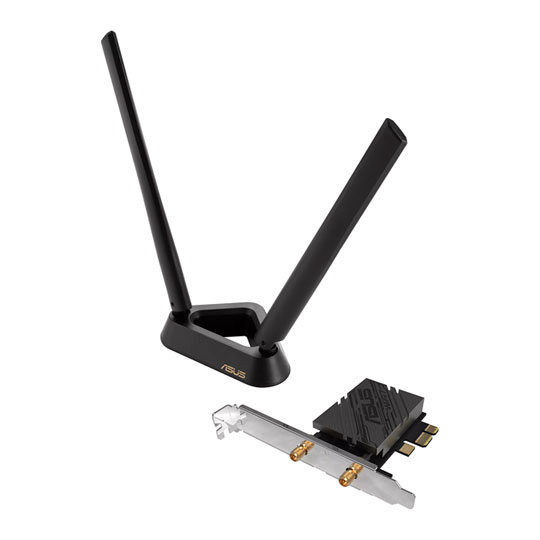 ASUS Tri-Band WiFi 7/BT 5.4 BE9400 Open Box Wireless PCIe Add-In Card /w Magnetised Base