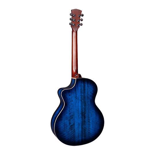 Faith - FNCEBLM - Blue Moon Neptune Cut/Electro Guitar with Hardcase