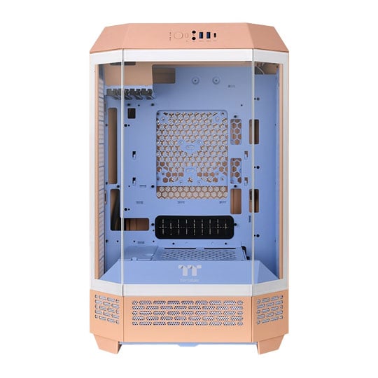 Thermaltake The Tower 300 Peach Fuzz Micro Tower Tempered Glass PC Gaming Case
