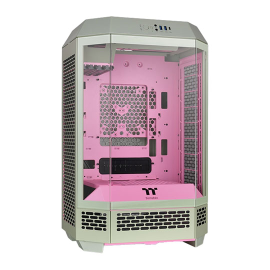 Thermaltake The Tower 300 Matcha Plum Micro Tower Tempered Glass PC Gaming Case