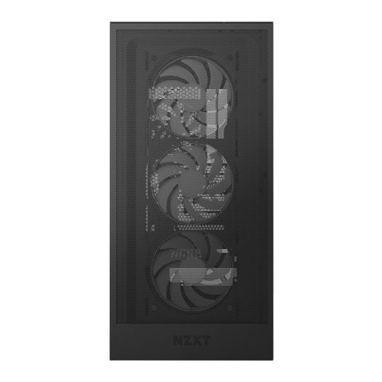 NZXT H5 Flow RGB (2025) Compact Black Mid Tower Tempered Glass Gaming Case inc 4x ARGB Fans : image 3
