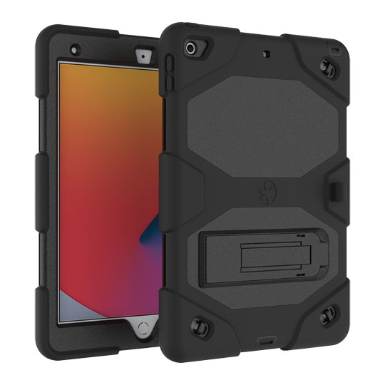 JLC Rhino Shell Case & Screen Protector for iPad 10.2 (2021) - Black