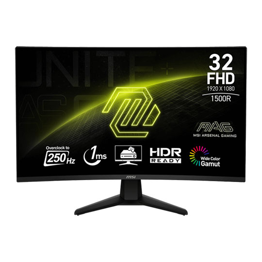 MSI 31.5" MAG 32C6X 250Hz Curved Gaming Monitor