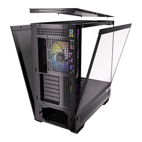 Antec C7 ARGB Mid Tower Tempered Glass PC Gaming Case Black : image 4