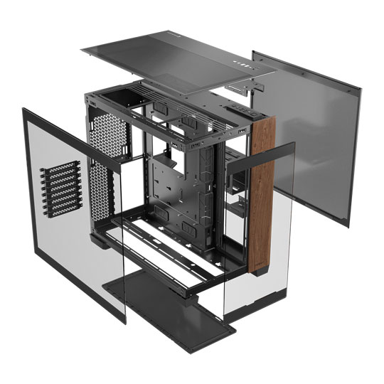 Antec C8 Wood Full Tower Tempered Glass PC Gaming Case Black : image 4
