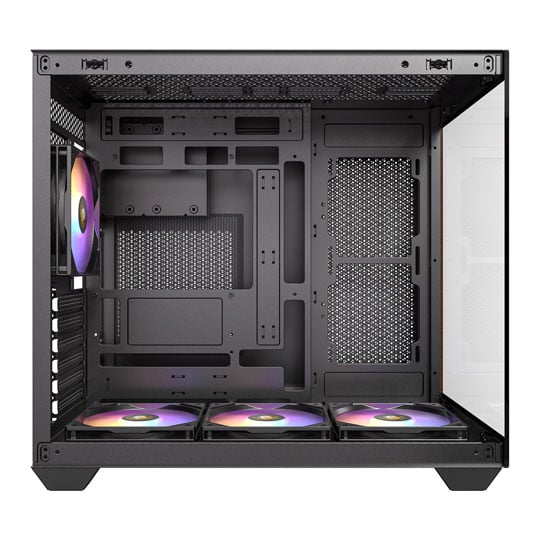 Antec CX800 Wood ARGB Mid Tower Tempered Glass Black PC Gaming Case