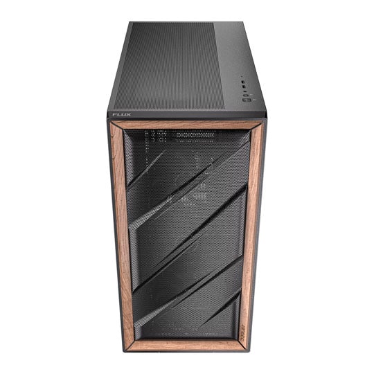 Antec Flux Mid Tower Tempered Glass Black/Wood PC Gaming Case : image 3
