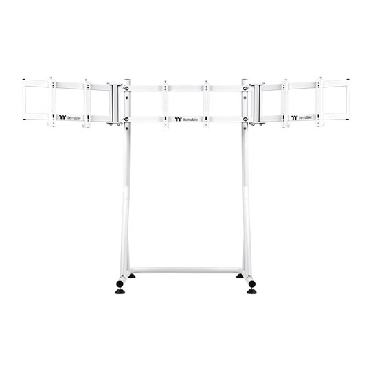 Thermaltake Triple Racing Monitor Stand, Snow (White) : image 2