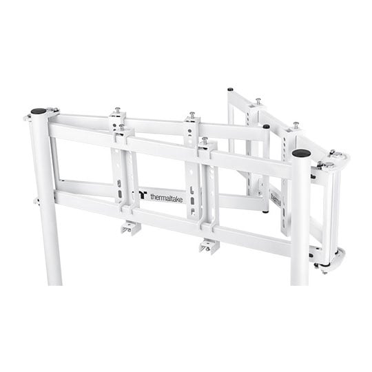 Thermaltake Triple Racing Monitor Stand, Snow (White) : image 3