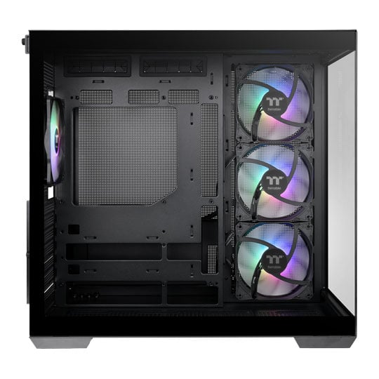 Thermaltake View 380 TG ARGB Mid Tower Dual Chamber Tempered Glass Gaming Case Black
