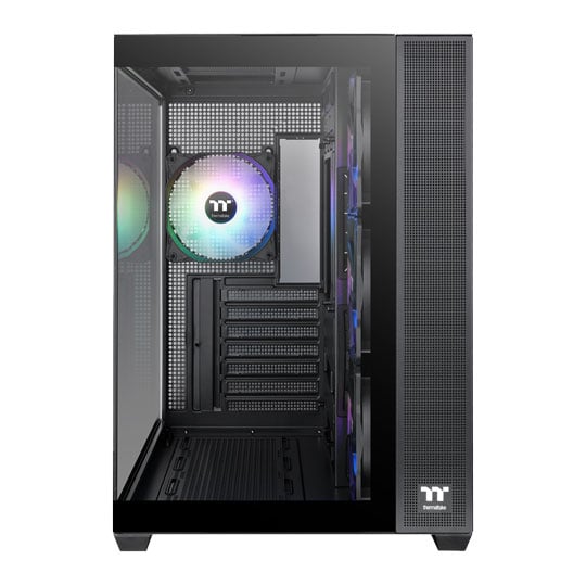 Thermaltake View 380 TG ARGB Mid Tower Dual Chamber Tempered Glass Gaming Case INC 4x ARGB Fans : image 3