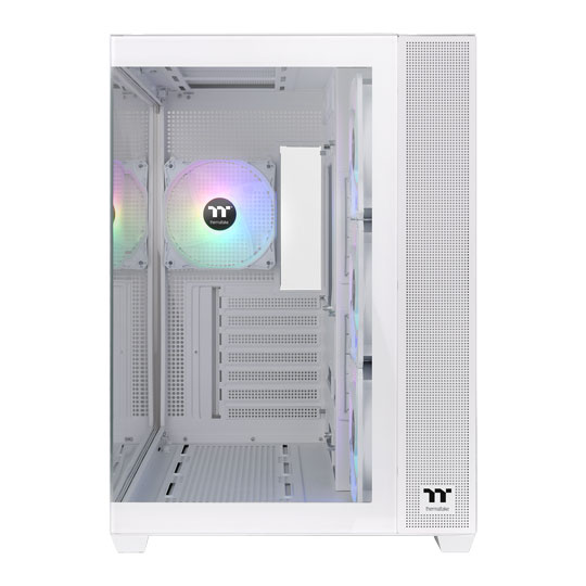 Thermaltake View 380 TG ARGB Mid Tower Tempered Glass PC Gaming Case Snow : image 3