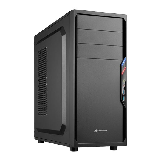 Sharkoon VS4-V Black Mid Tower Metal PC Gaming Case : image 1