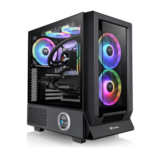 Thermaltake Ceres 350 MX Black Mid Tower Tempered Glass PC Gaming Case