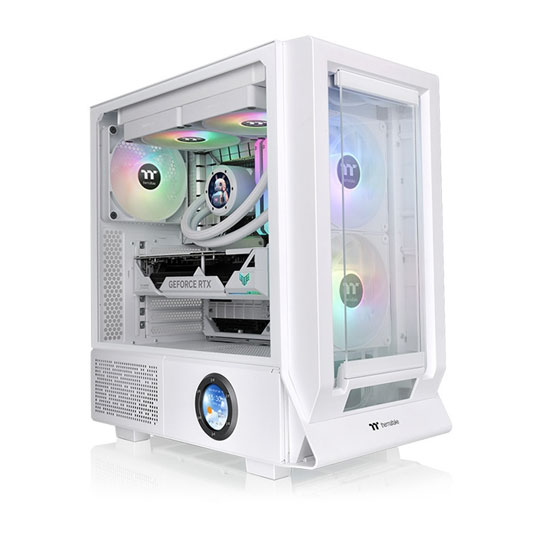 Thermaltake Ceres 350 MX Snow Mid Tower Tempered Glass PC Gaming Case