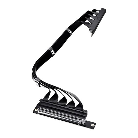 Thermaltake PCI-E 4.0 Dual 90 Degree Riser Cable 400mm Black