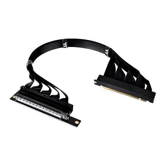 Thermaltake PCI-E 4.0 Dual 90 Degree Riser Cable 400mm Black