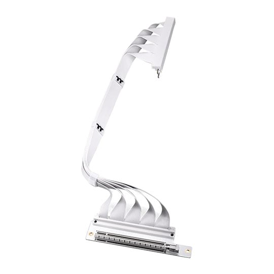 Thermaltake PCI-E 4.0 Dual 90 Degree Riser Cable 400mm White