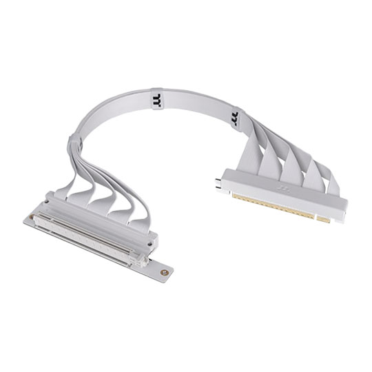 Thermaltake PCI-E 4.0 Dual 90 Degree Riser Cable 400mm White