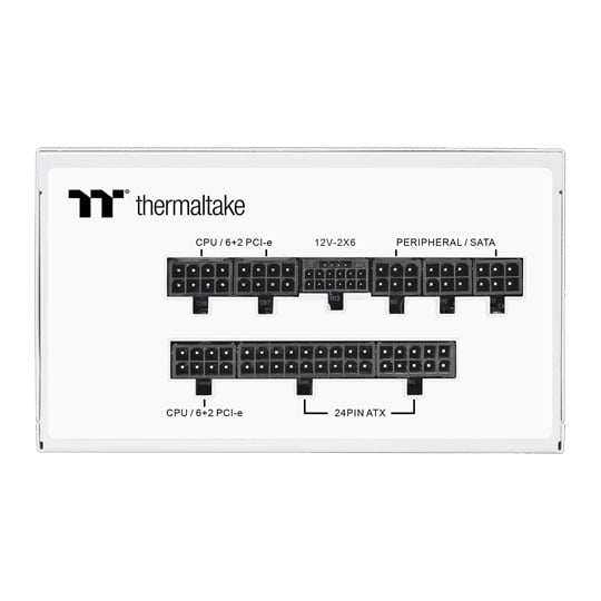 Thermaltake Toughpower GF A3 Snow 850 Watt Fully Modular 80+ Gold ATX 3.1 Power Supply : image 3