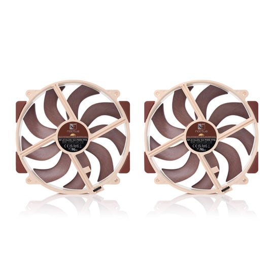 Noctua NF-A14x25r G2 PWM Sx2 PP 140mm Next Generation Push Pull Fan Set : image 3