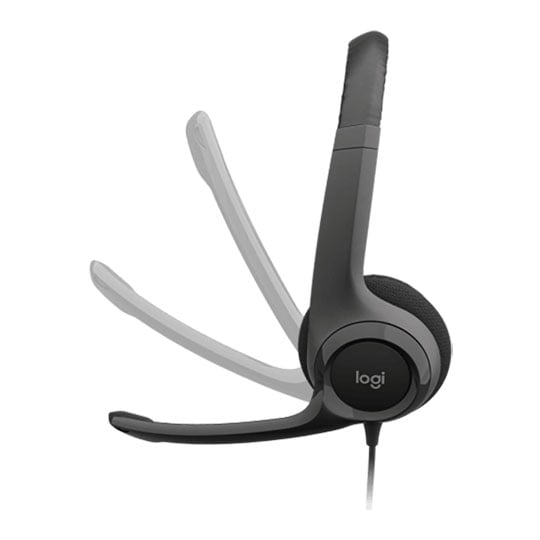 Logitech H390 Stereo Headset USB Black PC/MAC