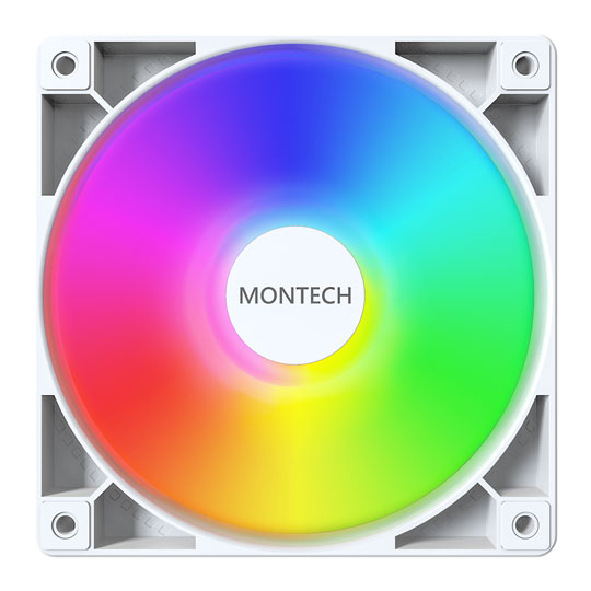 Montech GF120 ARGB PWM 120mm White Case Fan