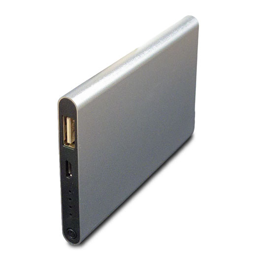 Xclio 4000mAh Compact Power Bank w/ LED Indicator Metallic Grey