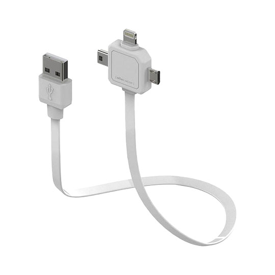 Allocacoc USB-A to Lightning / Mini USB / Micro USB Adapter 3-in-1 Adapter Cable