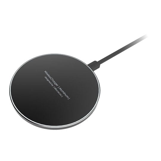 Allocacoc 10W Wireless Charger Aluminium