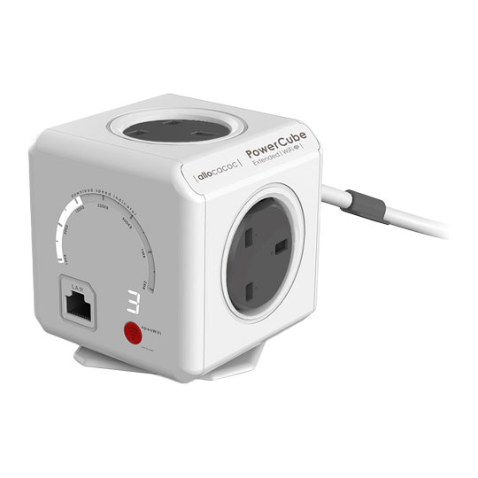 Allocacoc PowerCube 1.5-Metre 'Extended Wi-Fi' 4-Socket Mains Extension Lead with Wi-Fi Extender : image 3