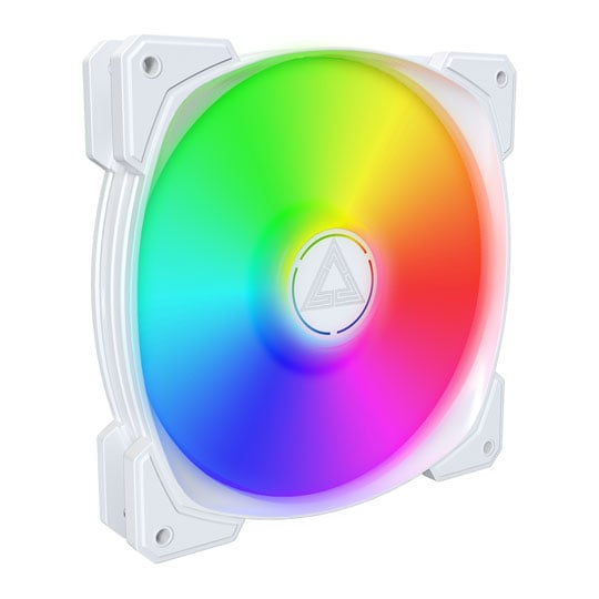 Montech HP140 ARGB PWM 140mm White Case Fan - 3 Pack w/ Fan Hub : image 3