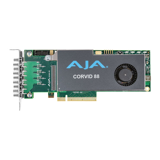 AJA Corvid 88-T 8-Lane PCIe 2.0 Card, 8-In/8-Out