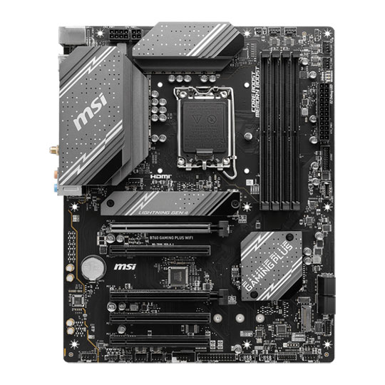 MSI Intel B760 GAMING PLUS WIFI DDR5 ATX Open Box Motherboard : image 2