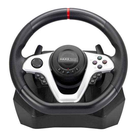 Maxx Tech PR 279 Racing Wheel w/ Pedals for PC and Console