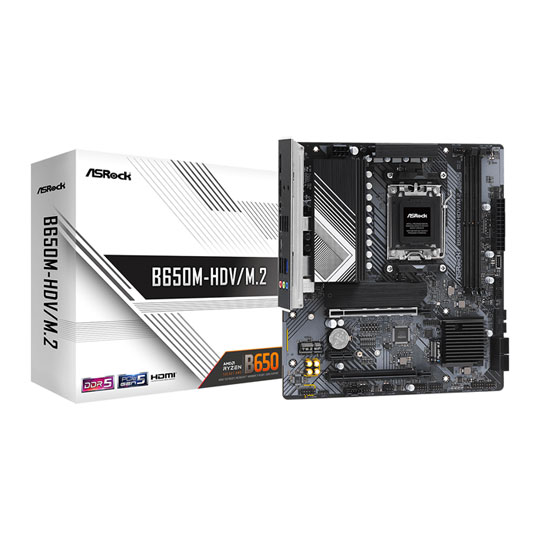 ASRock  B650M-HDV/M.2 MicroATX Refurbished Motherboard
