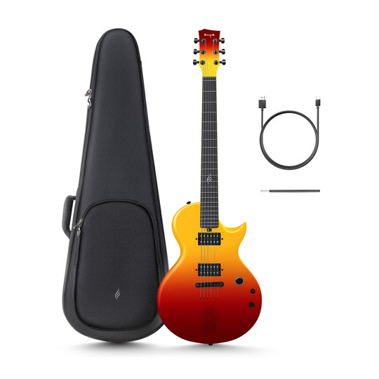 Enya Nova Go Sonic Carbon Fiber Guitar Volcano Red