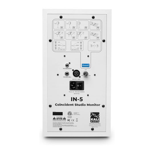 Kali Audio IN-5 5 Inch 3 Way Powered Studio Monitor White (Single) : image 3