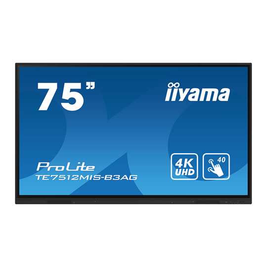 iiyama 75" TE7512MIS-B3AG 4K Interactive Touchscreen Display