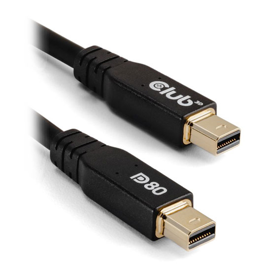 Club 3D 1m MiniDisplayPort Bi-Directional VESA DP80 Certified Cable