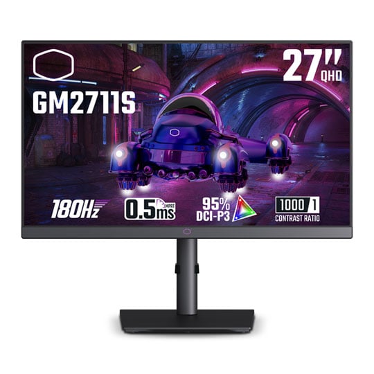 Cooler Master GM2711S 27" Quad HD 180Hz Adaptive Sync Open Box Monitor : image 1