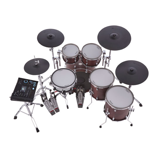 Roland VAD716 Flagship V-Drums Kit - Satin Walnut