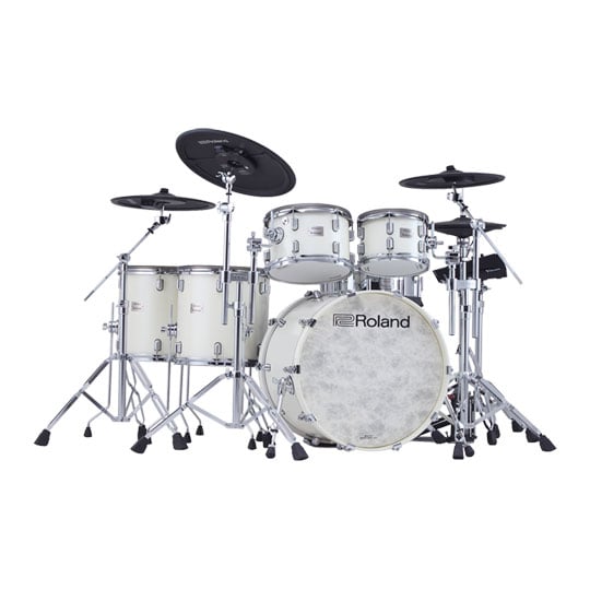 Roland VAD716 Flagship V-Drums Kit - Pearl White