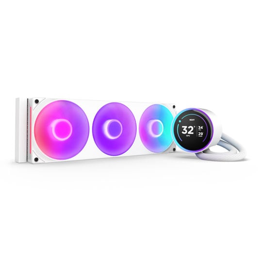NZXT Kraken Elite 360 RGB (2024) White AIO Intel/AMD CPU Hydro-Cooler