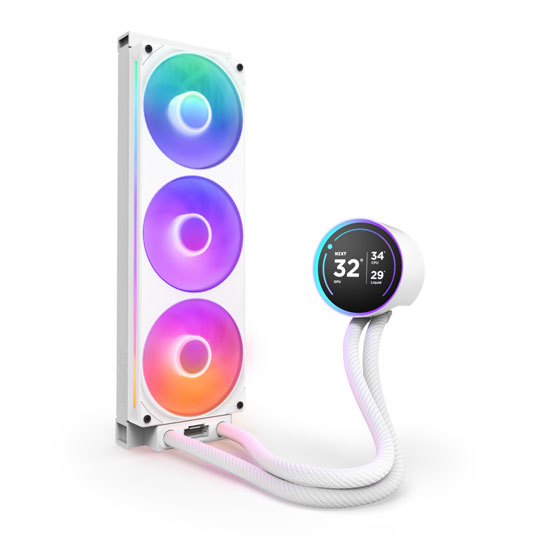 NZXT Kraken Elite 360 RGB (2024) White AIO Intel/AMD CPU Hydro-Cooler