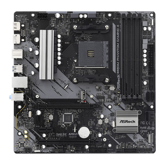 Refurbished ASRock AMD Ryzen B550M Phantom Gaming 4 AM4 PCIe 4.0 mATX Motherboard
