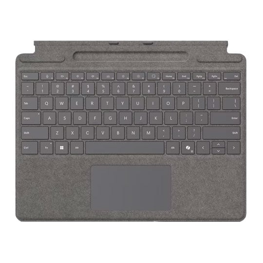Microsoft Surface Pro Copilot Keyboard for Business Platinum with Pen Storage