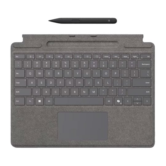 Microsoft Surface Pro Copilot Keyboard for Business Platinum with Slim Pen 2 Bundle