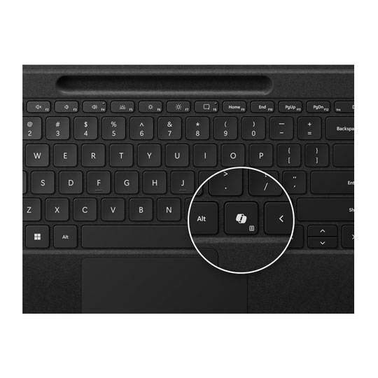 Microsoft Surface Pro Flex Copilot Keyboard for Business Black with Slim Pen 2 Bundle