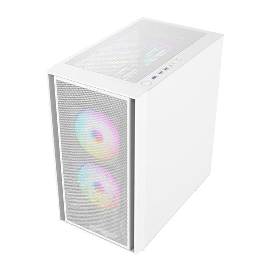 CiT Level 4 Micro-ATX Gaming PC Case White